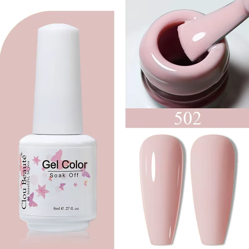 8ML Gel Polish Varnish Hema/Tpo Free Series 180-Colors New Arrivals Hot Sale Glitter Red Nails Art Base Top Coat