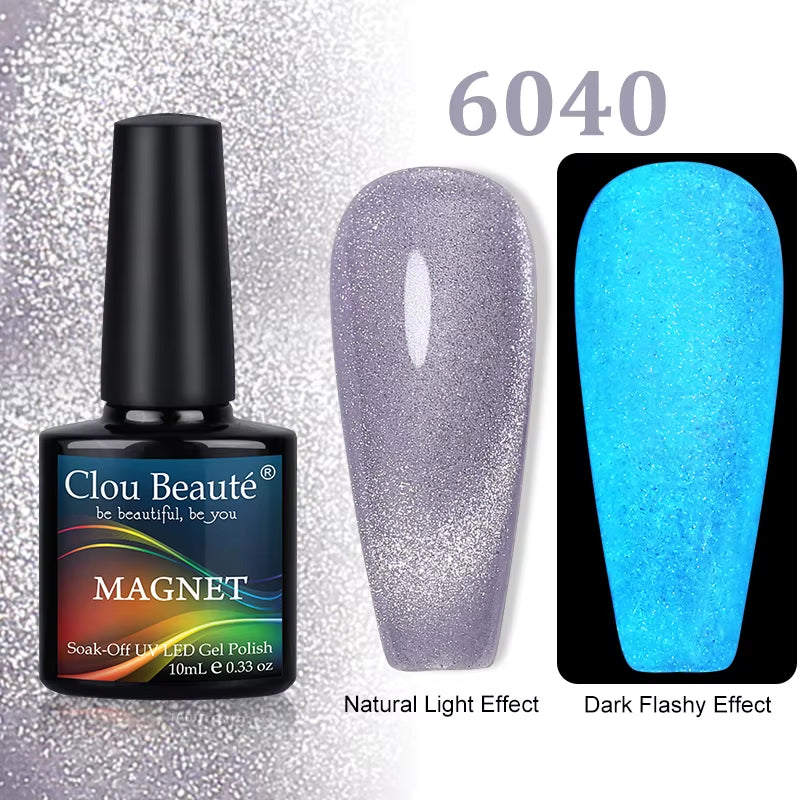 Cat Magnetic Gel Nail Polish 9D 5D 2D Galaxy Holographic Reflective Aurora Varnish Water Light Magnetic Gel