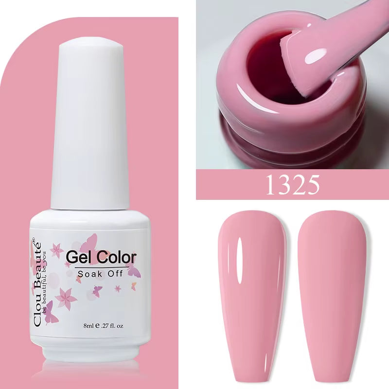 8ML Gel Polish Varnish Hema/Tpo Free Series 180-Colors New Arrivals Hot Sale Glitter Red Nails Art Base Top Coat
