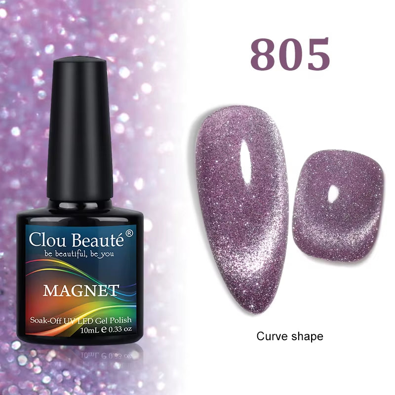 Cat Magnetic Gel Nail Polish 9D 5D 2D Galaxy Holographic Reflective Aurora Varnish Water Light Magnetic Gel