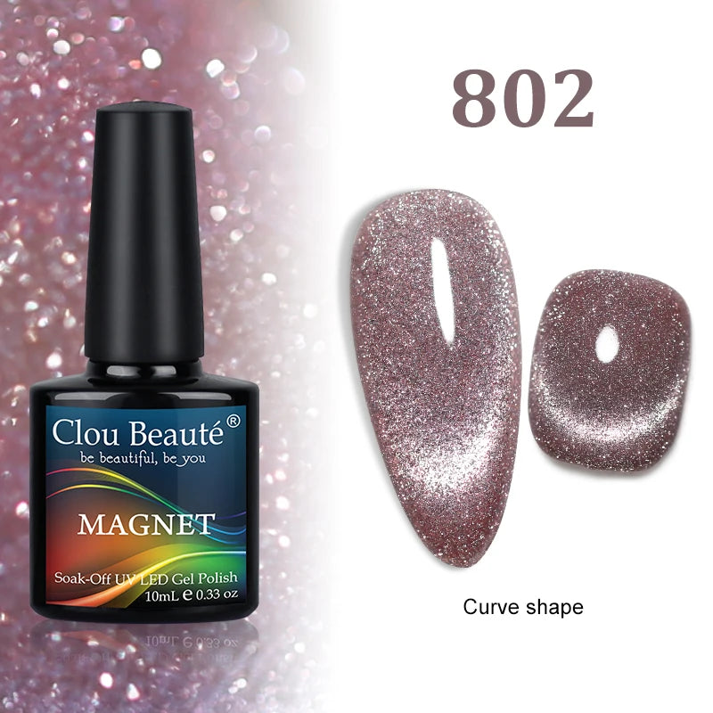 Cat Magnetic Gel Nail Polish 9D 5D 2D Galaxy Holographic Reflective Aurora Varnish Water Light Magnetic Gel