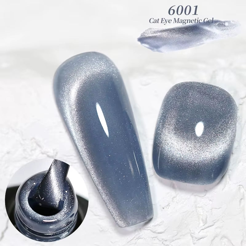 Red Green Glitter Cat Eye Nail Gel Magnetic Gel Nail Polish Semi Permanent Soak off UV LED Varnish for Manicure