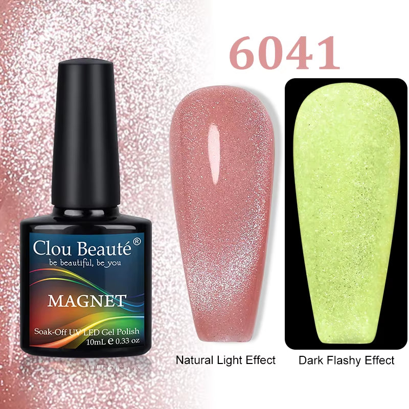Cat Magnetic Gel Nail Polish 9D 5D 2D Galaxy Holographic Reflective Aurora Varnish Water Light Magnetic Gel