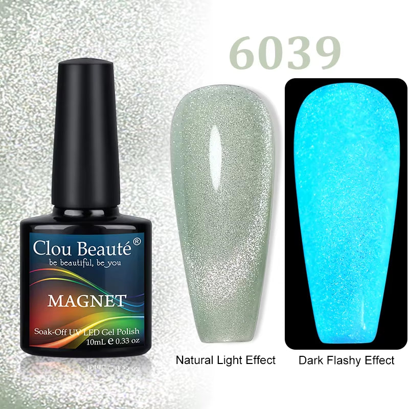 Cat Magnetic Gel Nail Polish 9D 5D 2D Galaxy Holographic Reflective Aurora Varnish Water Light Magnetic Gel