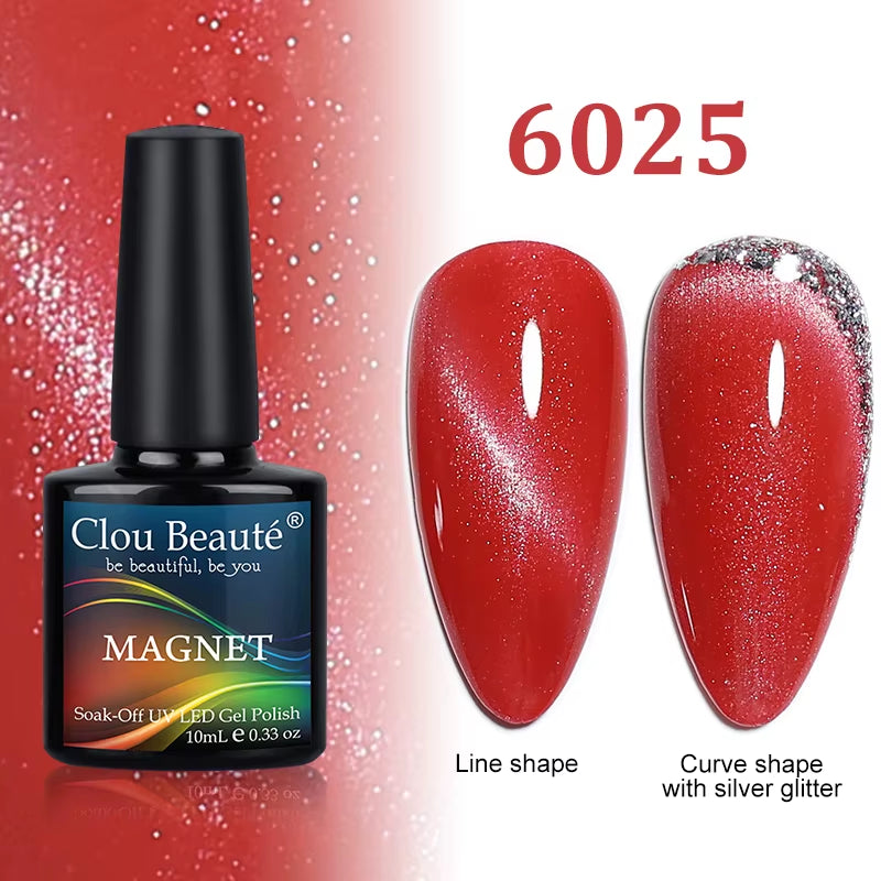 Cat Magnetic Gel Nail Polish 9D 5D 2D Galaxy Holographic Reflective Aurora Varnish Water Light Magnetic Gel