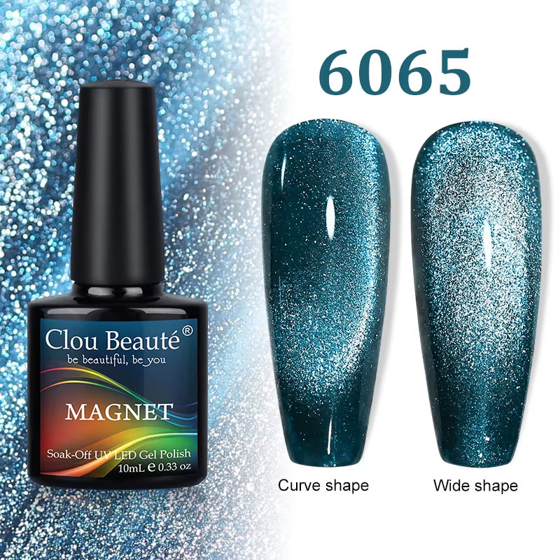 Cat Magnetic Gel Nail Polish 9D 5D 2D Galaxy Holographic Reflective Aurora Varnish Water Light Magnetic Gel