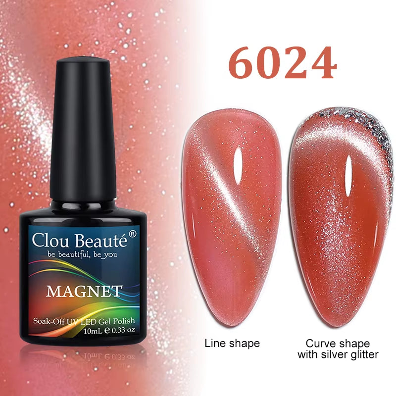 Cat Magnetic Gel Nail Polish 9D 5D 2D Galaxy Holographic Reflective Aurora Varnish Water Light Magnetic Gel