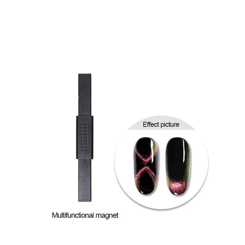Red Green Glitter Cat Eye Nail Gel Magnetic Gel Nail Polish Semi Permanent Soak off UV LED Varnish for Manicure