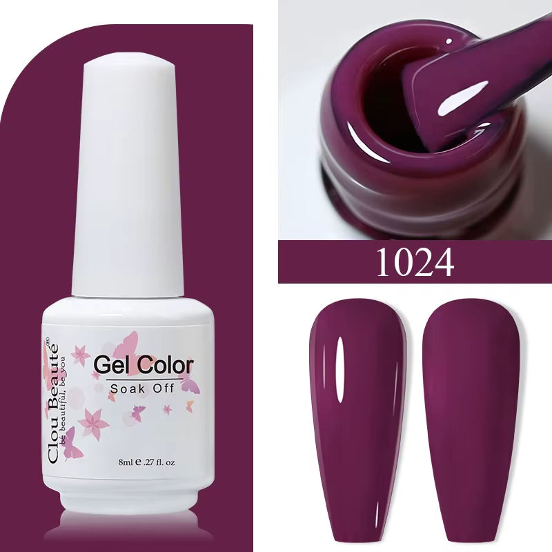 8ML Gel Polish Varnish Hema/Tpo Free Series 180-Colors New Arrivals Hot Sale Glitter Red Nails Art Base Top Coat