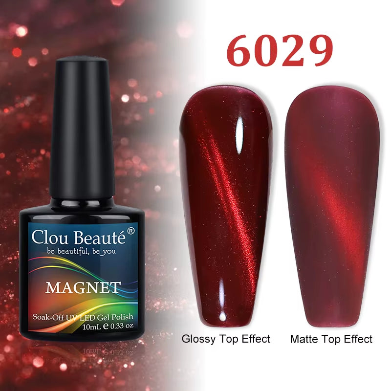 Cat Magnetic Gel Nail Polish 9D 5D 2D Galaxy Holographic Reflective Aurora Varnish Water Light Magnetic Gel