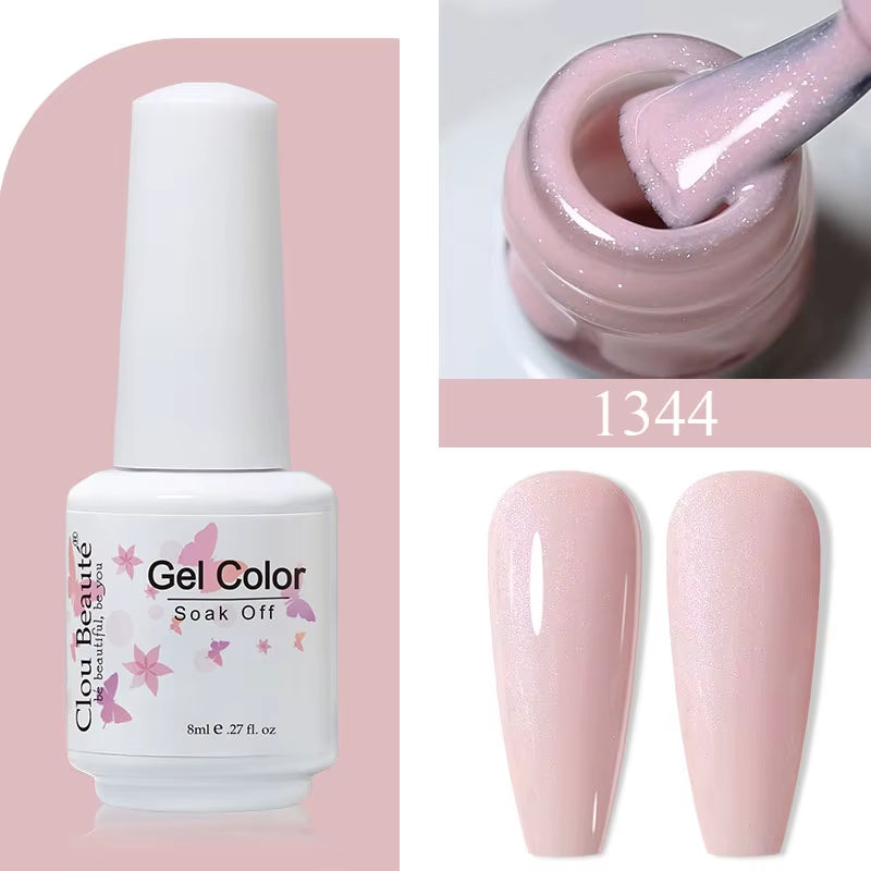 8ML Gel Polish Varnish Hema/Tpo Free Series 180-Colors New Arrivals Hot Sale Glitter Red Nails Art Base Top Coat