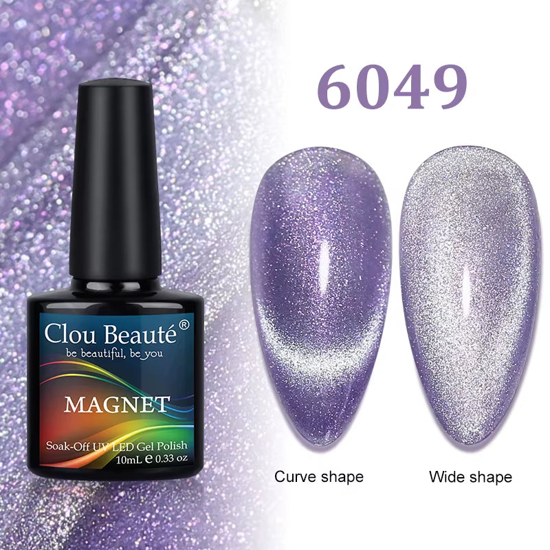 Cat Magnetic Gel Nail Polish 9D 5D 2D Galaxy Holographic Reflective Aurora Varnish Water Light Magnetic Gel