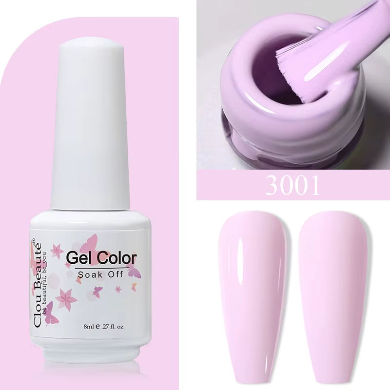 8ML Gel Polish Varnish Hema/Tpo Free Series 180-Colors New Arrivals Hot Sale Glitter Red Nails Art Base Top Coat