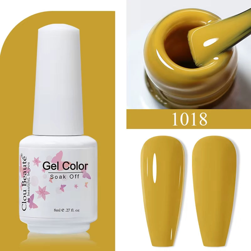 8ML Gel Polish Varnish Hema/Tpo Free Series 180-Colors New Arrivals Hot Sale Glitter Red Nails Art Base Top Coat